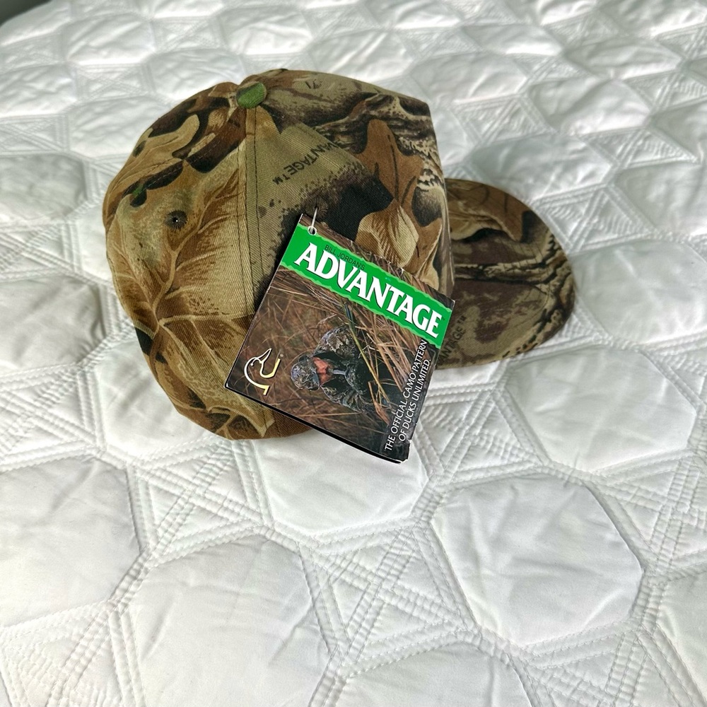 Bill Jordan’s Advantage Camo Hunting Snapback Hat Cap NWT Adjustable